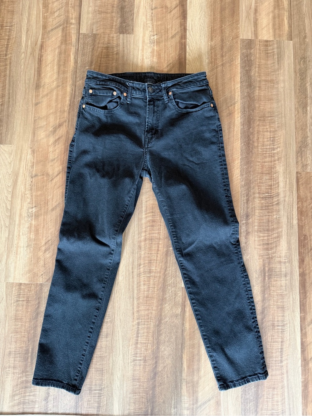American Eagle Black Athletic Skinny Jeans